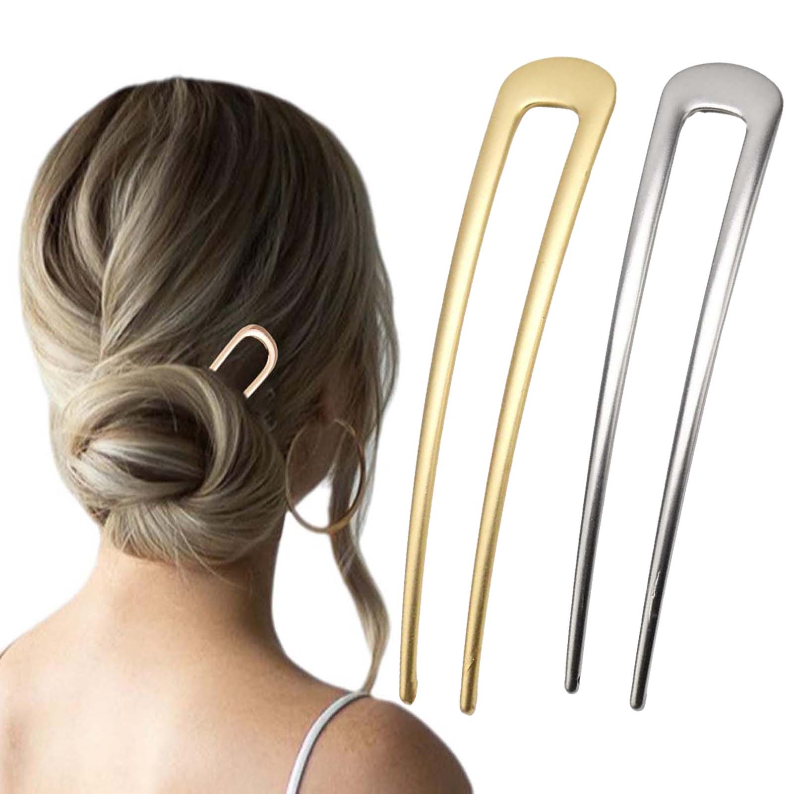 Vintage Items - French U Shaped Hair Pins Vintage