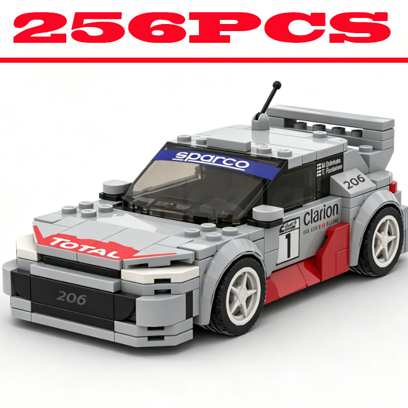 Vintage Collectible Cars - Vintage Rally Race Car Building Blocks