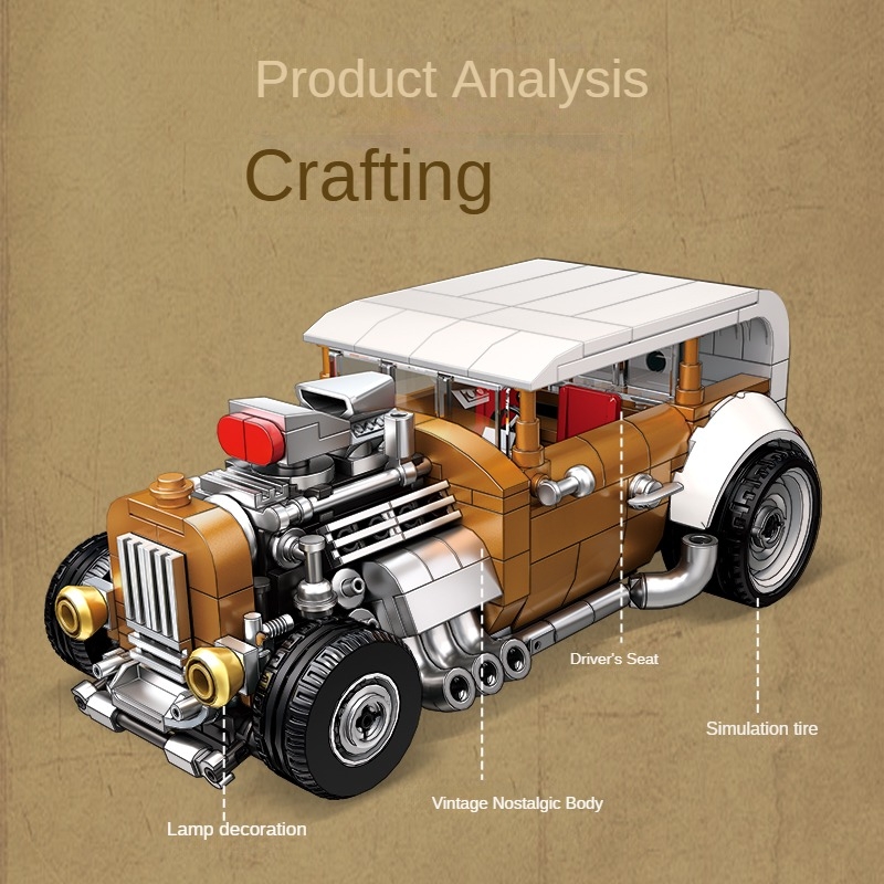 Retro vintage car building blo - Vintage Collectible Cars review and price