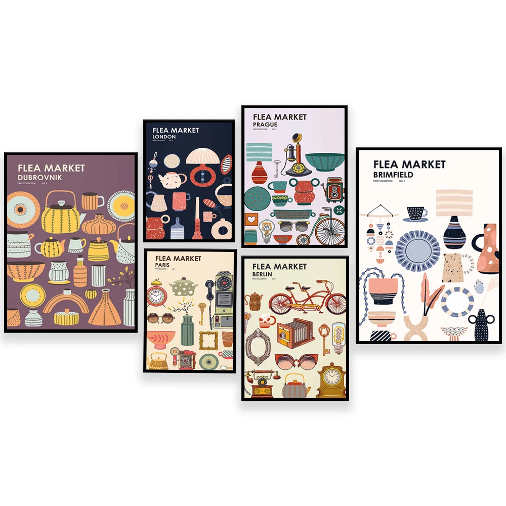 Flea Market Print Collection - - Vintage And Collectible Fair review and price