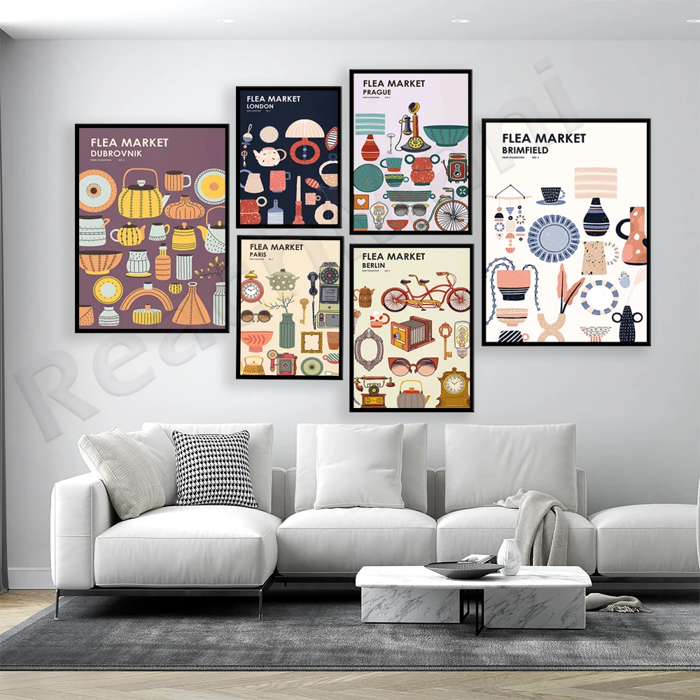 Flea Market Print Collection - - Vintage And Collectible Fair review and price