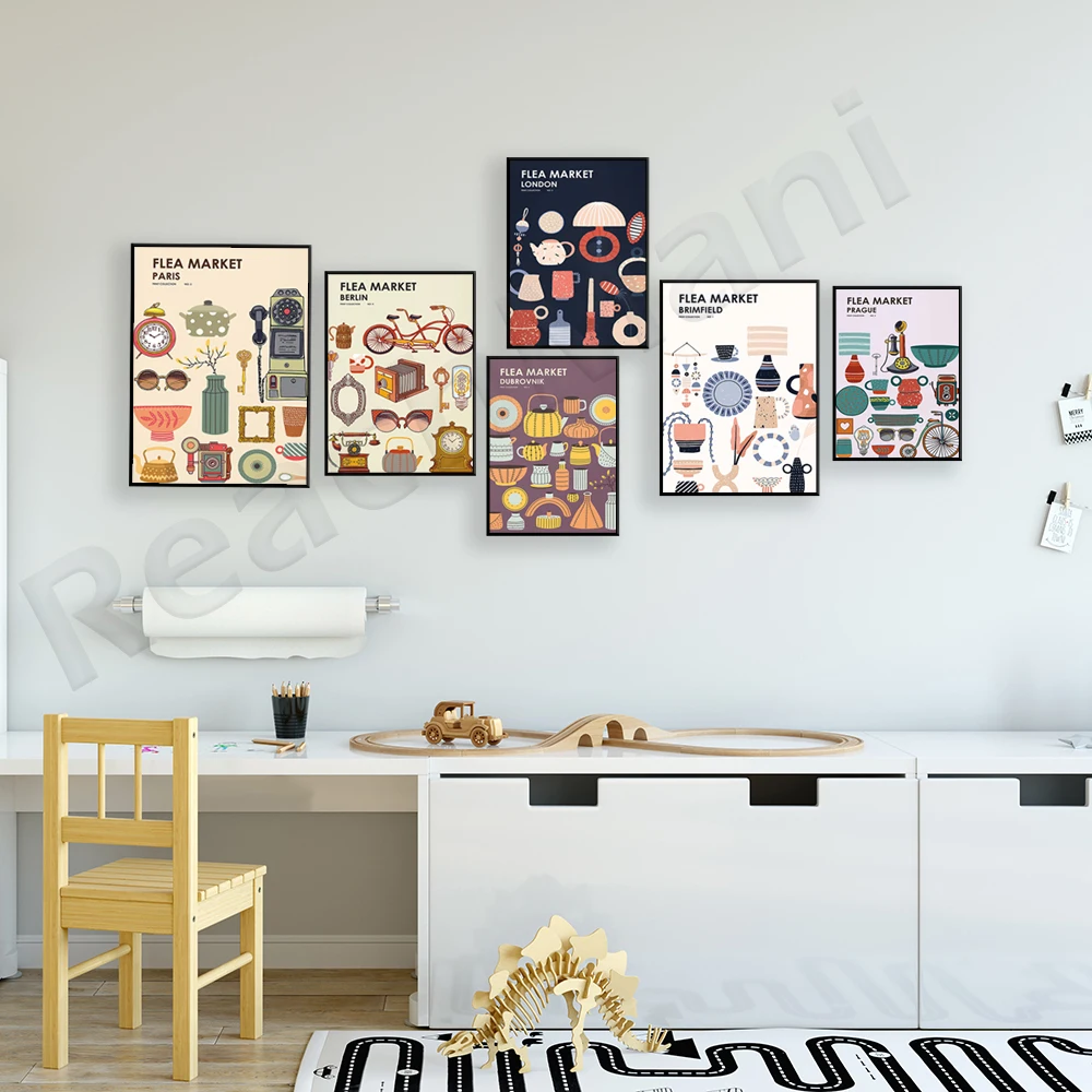 Flea Market Print Collection - - Vintage And Collectible Fair review and price