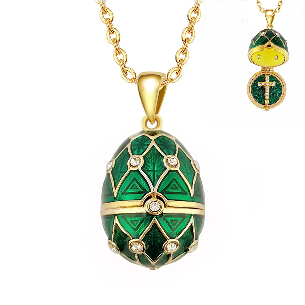 Enamel Faberge Easter Egg Pend - Vintage Collectible Jewelry review and price