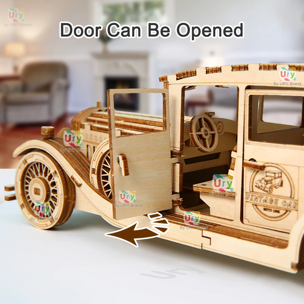 Ury 3D Wooden Puzzle Retro Vin - Vintage Collectible Cars review and price