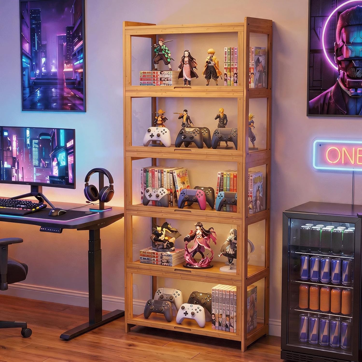 Display Cabinet with Acrylic D - Collectible & Vintage Dolls For Halloween review and price