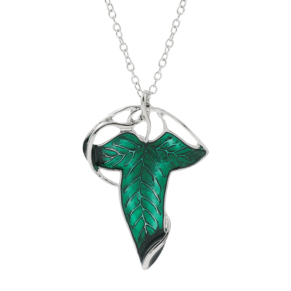 Vintage Green Leaf Pendant Nec - Vintage Item review and price