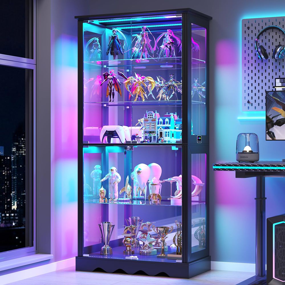 Display Cabinet with Glass Doo - Collectible & Vintage Dolls For Halloween review and price