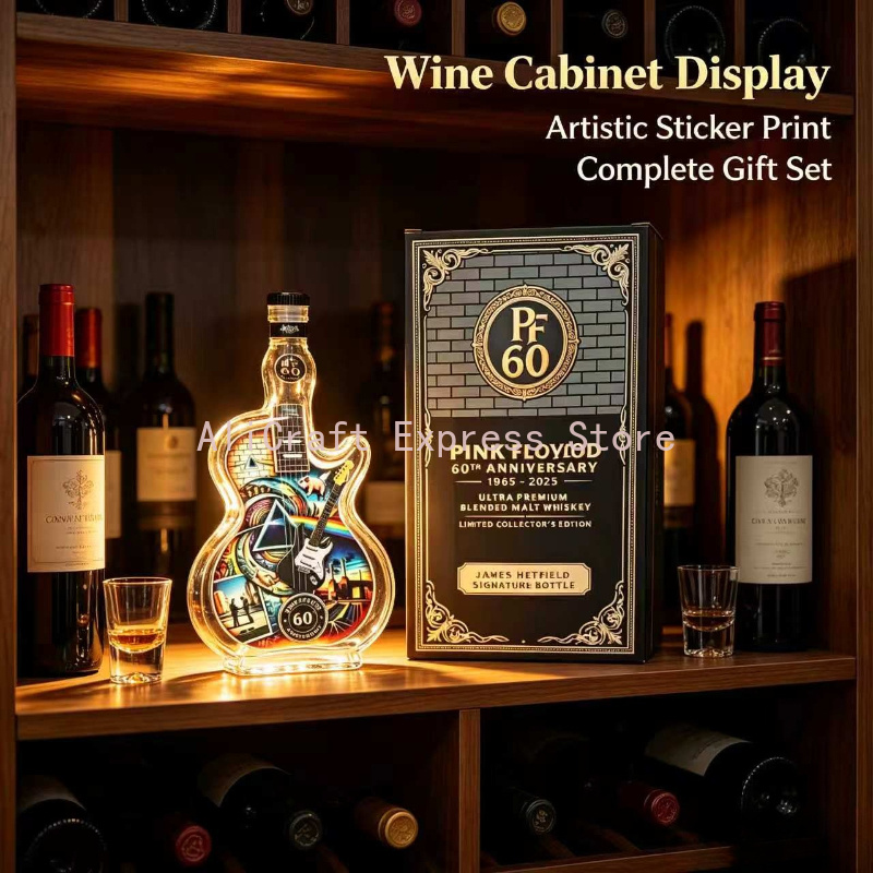 Vintage Rock Style Guitar-Axe  - Vintage Collectible Liquor Bottles review and price