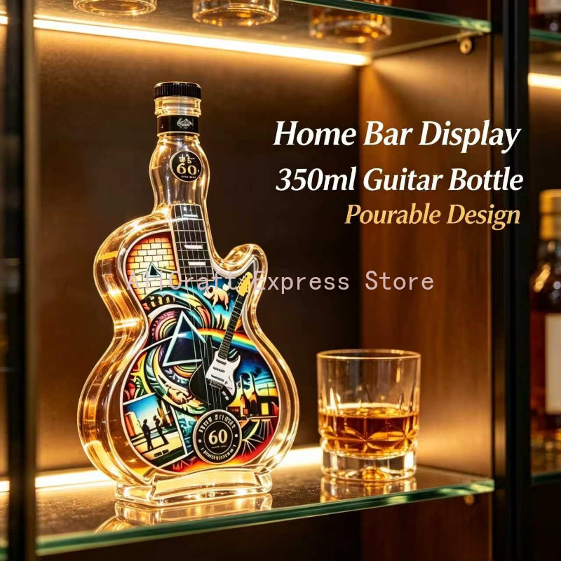 Vintage Rock Style Guitar-Axe  - Vintage Collectible Liquor Bottles review and price