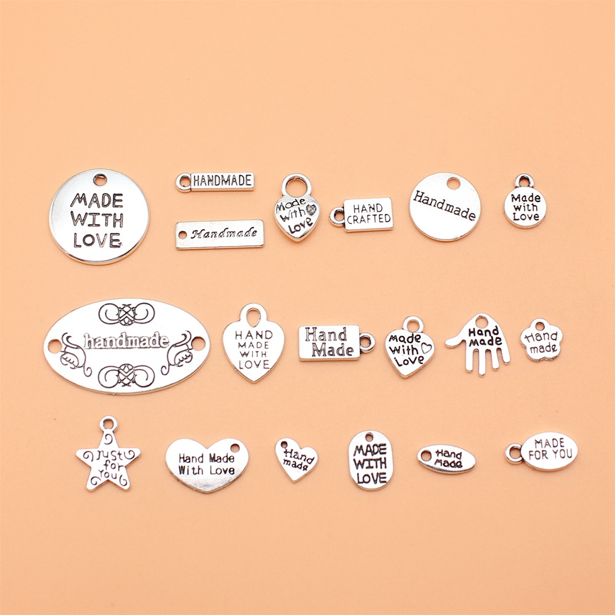 19pcs Antique Silver Color Han - Vintage Collectible Jewelry review and price