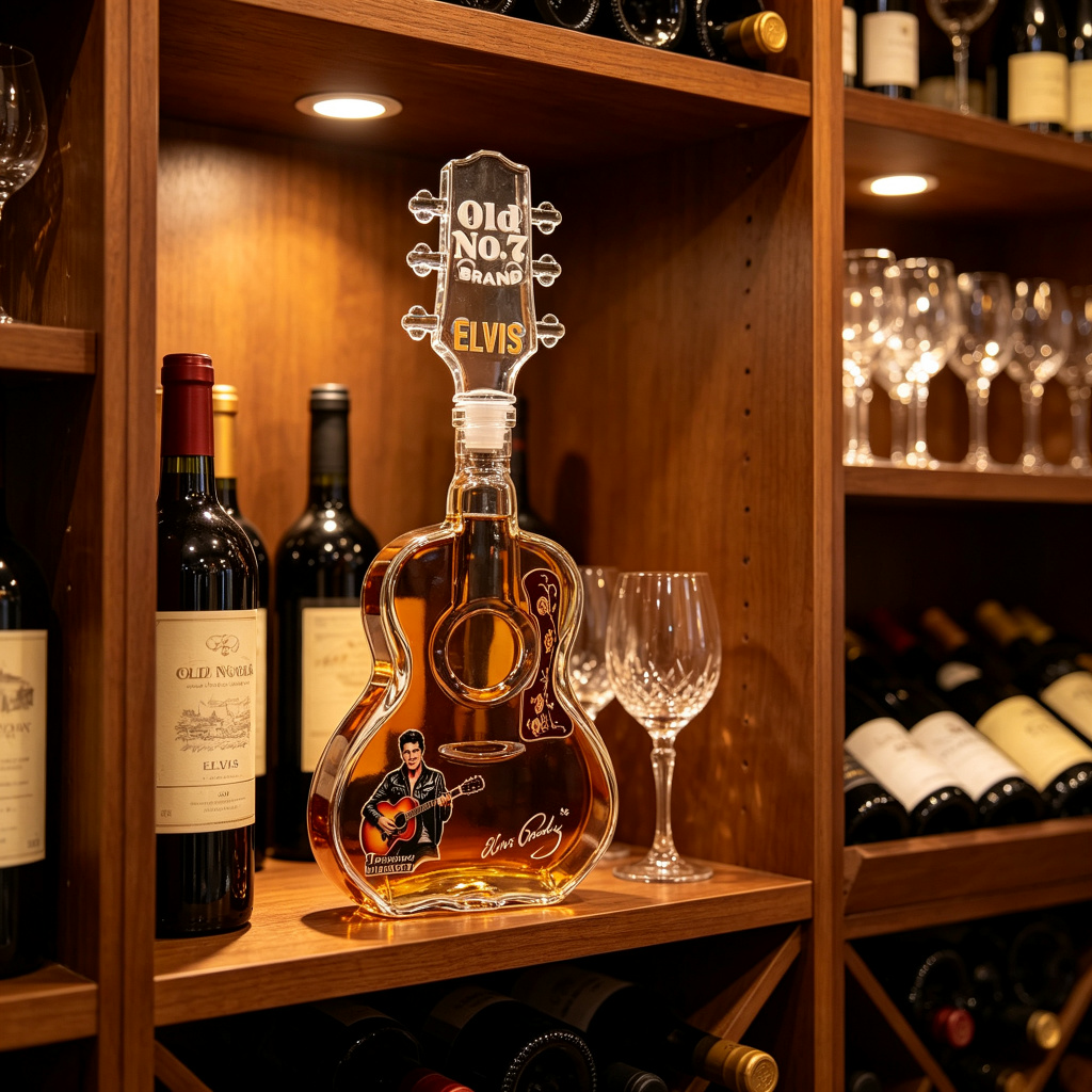 Elvis Guitar Whiskey Decanter  - Vintage Collectible Liquor Bottles review and price