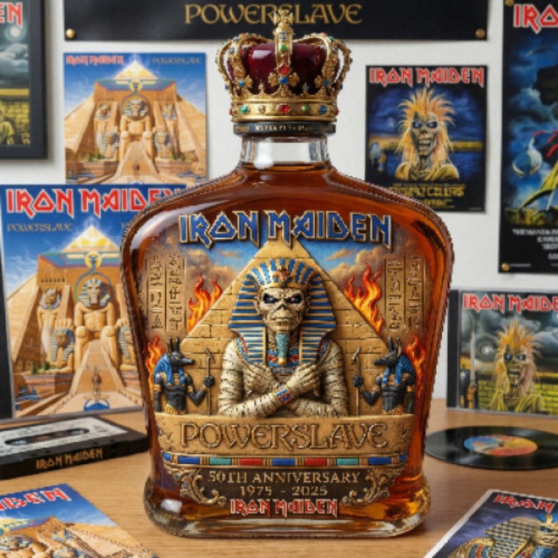 Vintage Rock Themed Mummy Scul - Vintage Collectible Liquor Bottles review and price