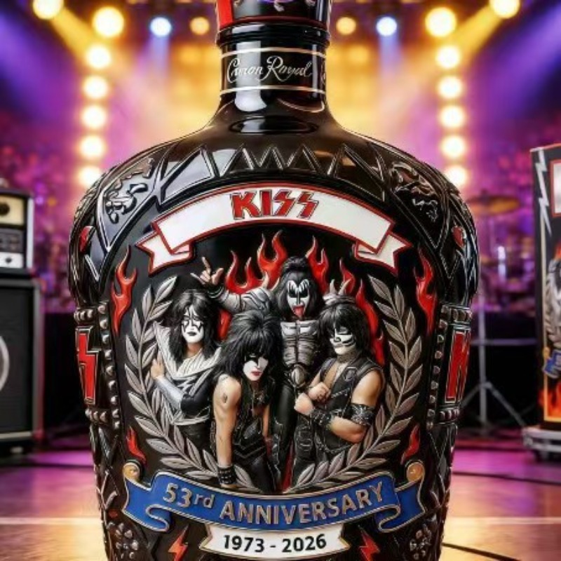 Collectible KISS Band Style Wh - Vintage Collectible Liquor Bottles review and price