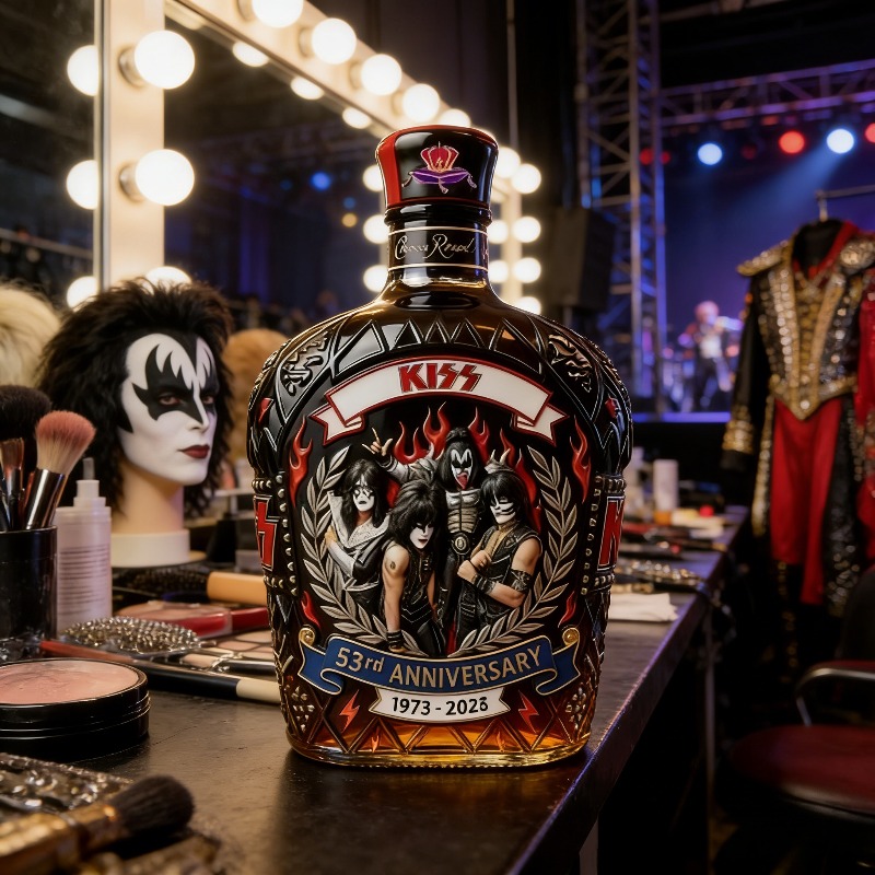 Collectible KISS Band Style Wh - Vintage Collectible Liquor Bottles review and price