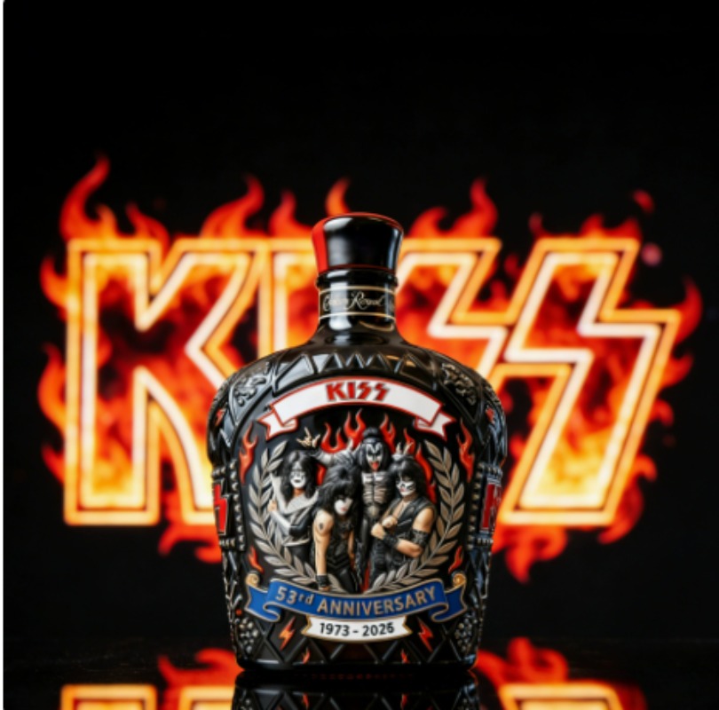 Collectible KISS Band Style Wh - Vintage Collectible Liquor Bottles review and price