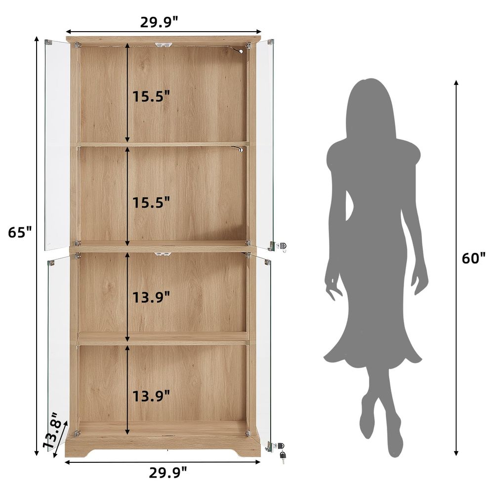 Farmhouse Glass Display Cabine - Collectible & Vintage Dolls For Halloween review and price