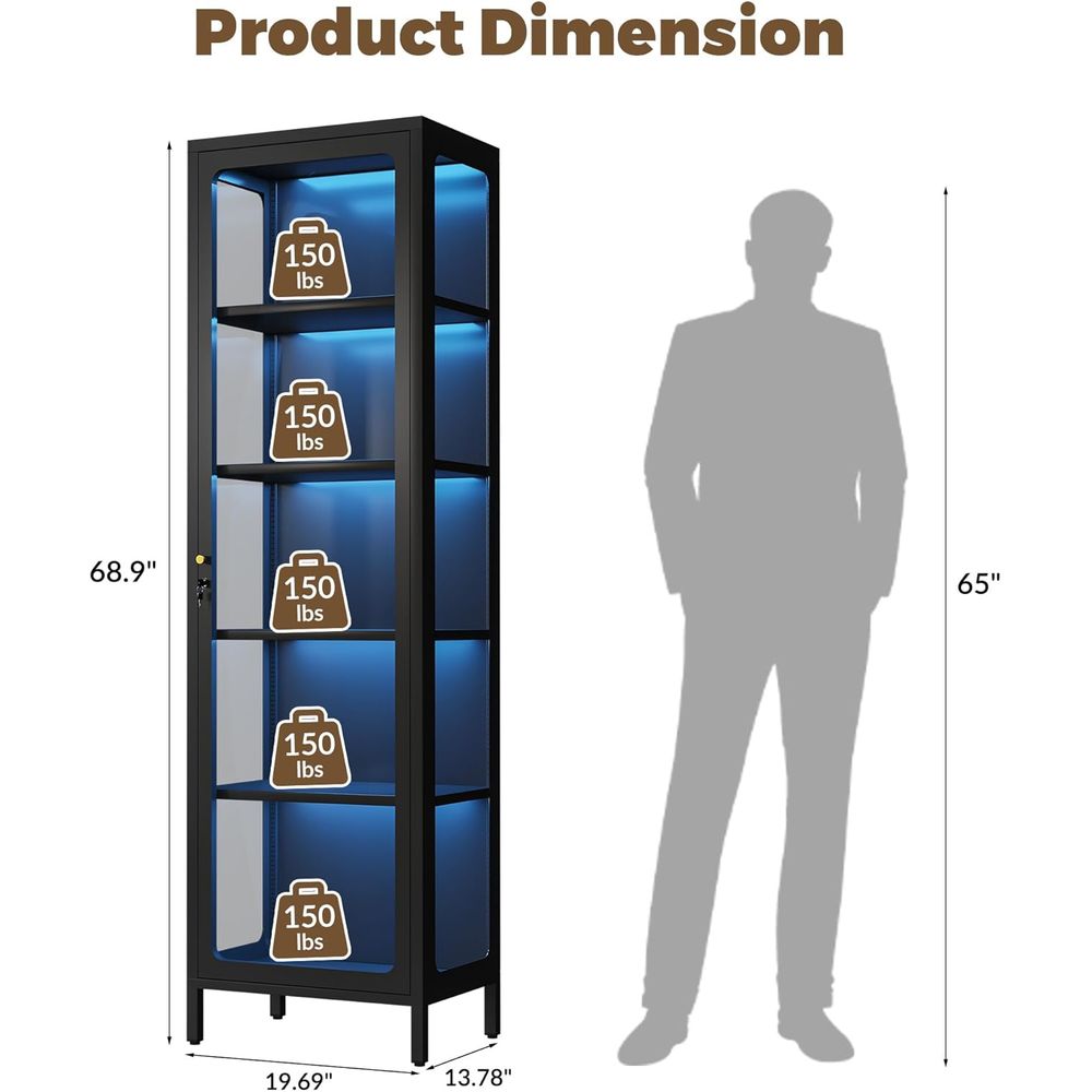 69 Glass Display Cabinet with  - Collectible & Vintage Dolls For Halloween review and price