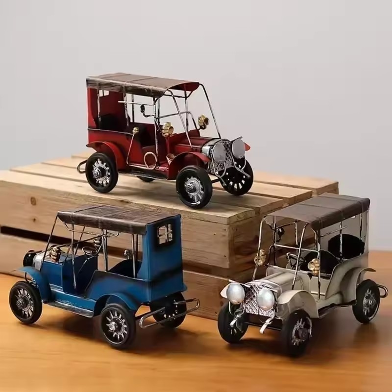 Retro Nostalgic Tin Antique Ca - Vintage Collectible Cars review and price