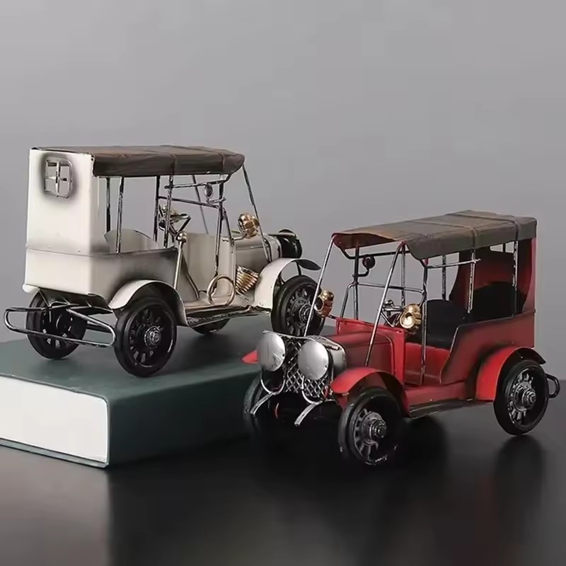 Retro Nostalgic Tin Antique Ca - Vintage Collectible Cars review and price