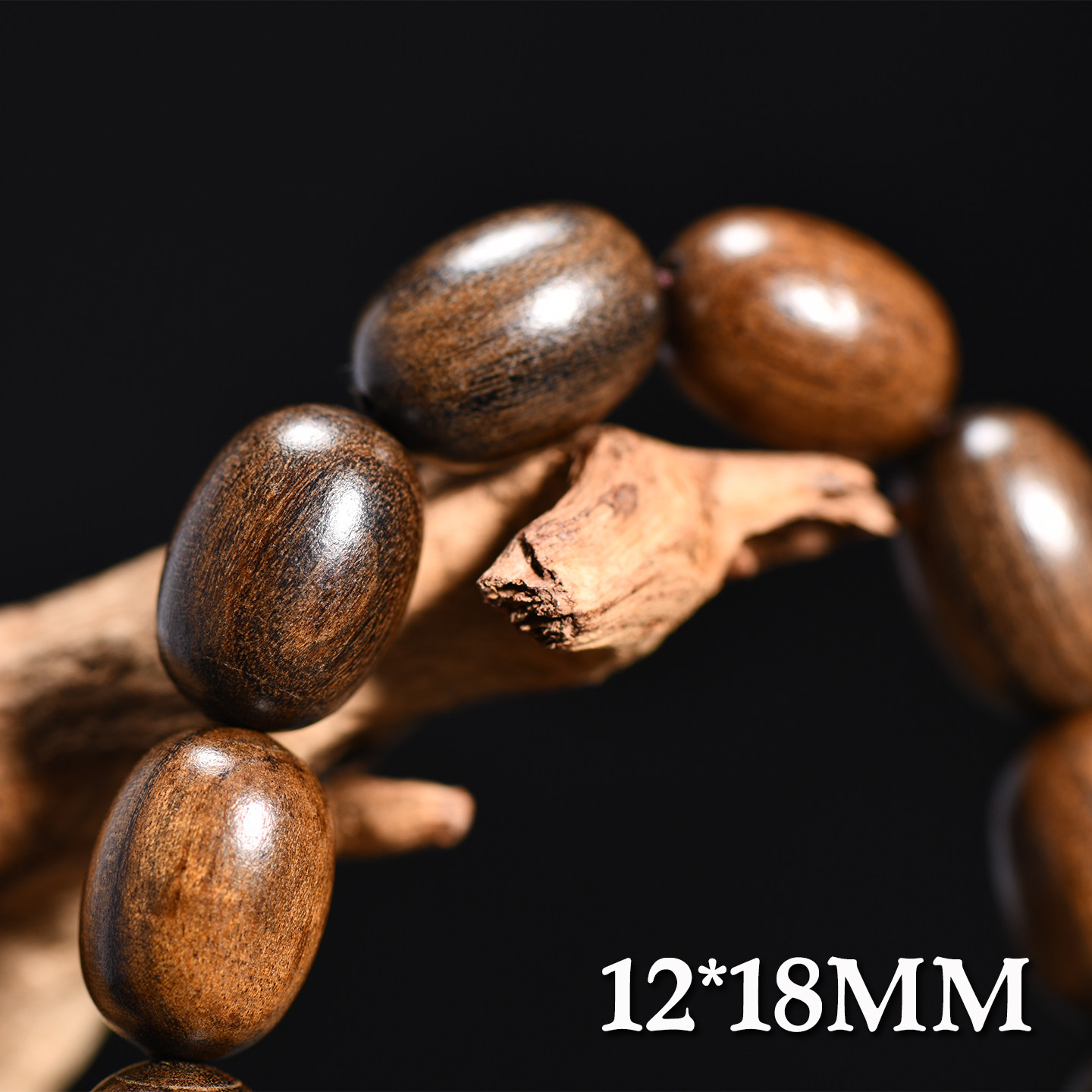 Vintage Ebony Wood Barrel Bead - Vintage Collectible Jewelry review and price